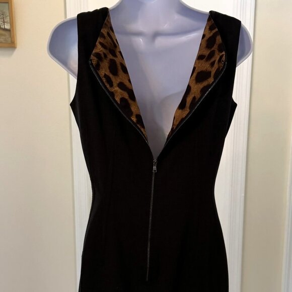 Dolce & Gabbana grey square neck virgin wool mini sheath dress Sz 44 US Sm/Med - Picture 9 of 12